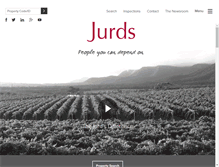 Tablet Screenshot of jurds.com.au